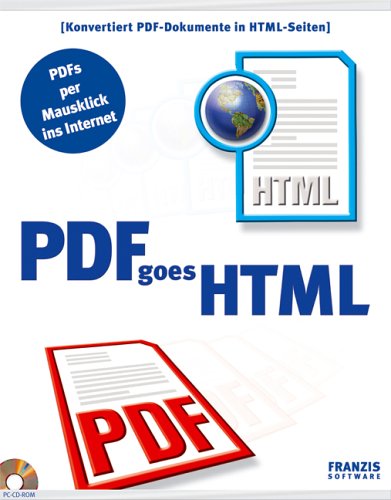 PDF goes HTML, CD-ROM Für Windows 98SE/Me/XP von Franzis