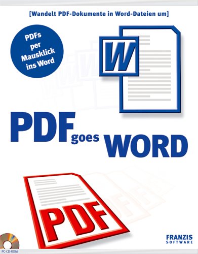 PDF goes Word. CD-ROM für Windows 98SE/ME/XP. von Franzis