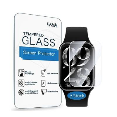 Frgnie 3 Stück Schutzfolie Kompatibel für Xiaomi Smart Band 8 Pro, Smartwatch Gehärtetes Glas Schutzfolie von Frgnie