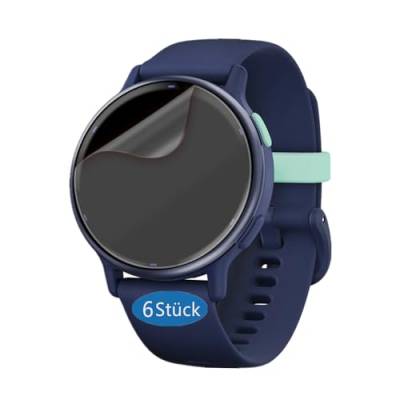 Frgnie Schutzfolie kompatibel für Garmin Vivoactive 5 Smartwatch (6 Stück) Hülle Blasenfreie Displayschutz, HD Flexibel TPU Folie von Frgnie