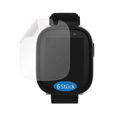 Frgnie Schutzfolie kompatibel für Xplora X6 Play (6 Stück) Smartwatch Flexibel TPU Displayschutzfolie, Vollabdeckung HD Folie von Frgnie