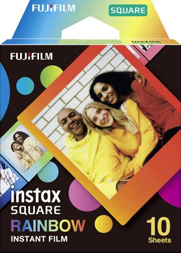 Fujifilm Instax SQUARE RAINBOW WW 1 Sofortbild-Film farbig von Fujifilm