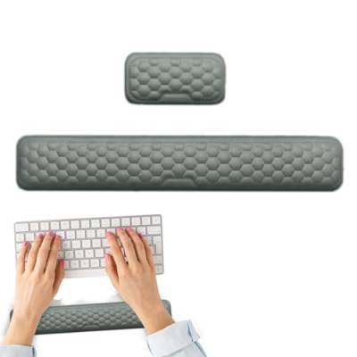 Furtryvl Tastatur- und Mausauflagen, Tastatur-Handgelenkauflage aus Memory-Schaum - 2 Stück bequeme Handgelenkauflage aus Memory-Schaum - Rutschfeste Spiel-Handgelenkauflage, ergonomisches von Furtryvl