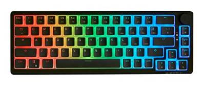 G.Skill KM250 RGB 65% (67 Tasten) Mechanische Tastatur, PBT Dual Injection Keycap (schwarz) von G.SKILL