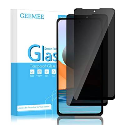 GEEMEE für Xiaomi Redmi Note 10 Pro Sichtschutz Schutzfolie für Panzerglas Schutzfolie, 2 Stück Anti-Spähen Blasenfreie Blickschutzfolie Anti-Spy Folie von GEEMEE