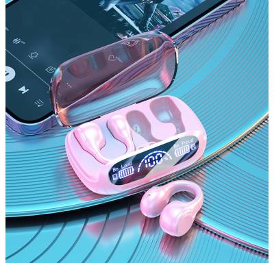GOOLOO Knochenleitung Headset Bluetooth 5.3 LED Anzeige Wireless Wasserdicht In-Ear-Kopfhörer von GOOLOO