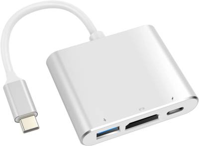 GOOLOO USB C auf HDMI Adapter, USB 3.0 Typ C auf HDMI 4K Multiport Adapter, Konverter mit USB 3.0 Port Mac HDMI Adapter von GOOLOO