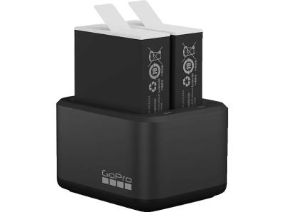 GOPRO Dual Battery Charger und Enduro Batterie für Hero9/10, Ladegerät Akku, Black von GOPRO