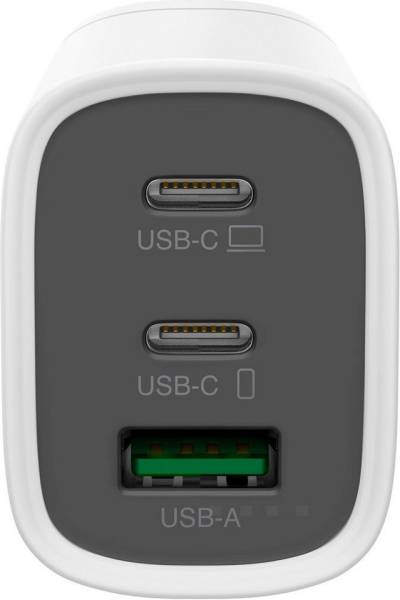 GP Batteries 65W 3 Port GaN USB-C Schnellladeadapter USB-Ladegerät (Reiseadapter) von GP Batteries