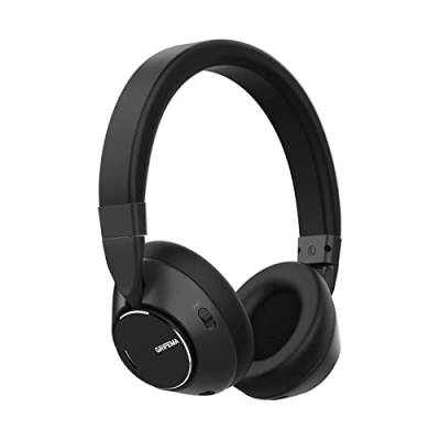 GRIFEMA GH1001 Bluetooth 5.3 Kopfhörer Over-Ear, Active Noise Cancelling Kopfhoerer, HiFi Stereo Headset mit Mikrofon, mit USB-C Schnellladung, Verbindung von 2 Geräten, Schwarz von GRIFEMA