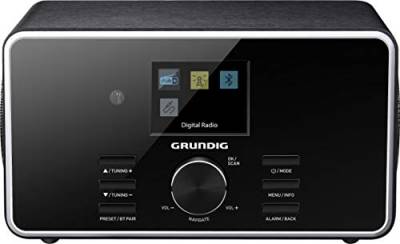 GRUNDIG DTR 4500 Digital Radio, DAB+, FM-Radio, RDS, 2.0 Stereo-Lautsprechersystem, Weckfunktion, TFT Farbdisplay, inkl. Fernbedienung, Bluetooth, Schwarz von GRUNDIG