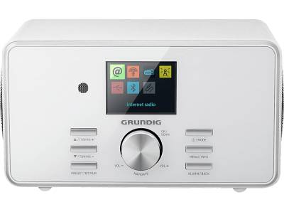 GRUNDIG DTR 5000 X Internetradio, FM, AM, DAB+, Internet Radio, DAB, Bluetooth, Weiß von GRUNDIG