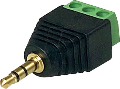 GUDE 7960 - Adapter, 3,5 mm Klinkenstecker  3-pol. Schraubklemme von GUDE
