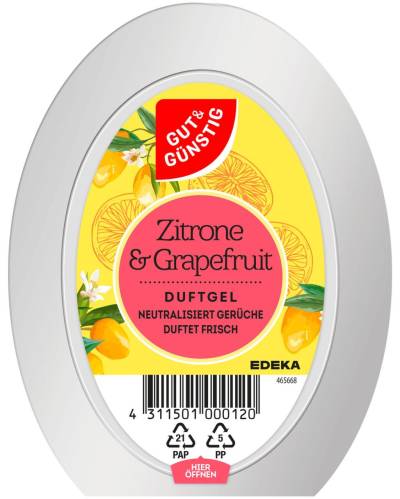 GUT&GÜNSTIG Duftspender Zitrone & Grapfruit 150,0 g von GUT&GÜNSTIG