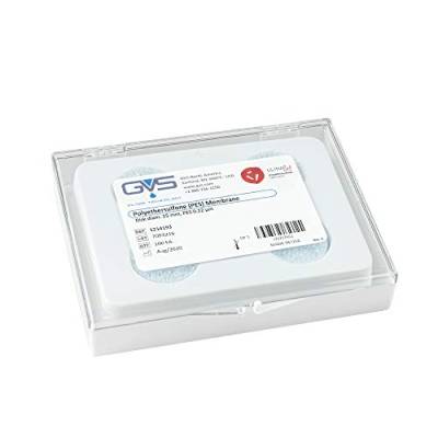 GVS Filter Technology, Filter Disc, PES Membran, 0.22µm, 25mm, 100/pk von GVS