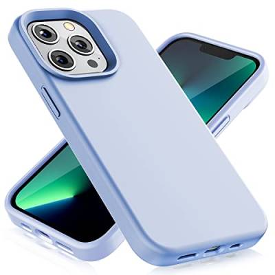 Gahwa Hülle Kompatibel mit iPhone 13 Pro Case 6,1 Zoll, Ultra Dünne Voller Schutz Flüssig Silikon Handyhülle Schutzhülle Cover mit Kameraschutz - Hellblau von Gahwa