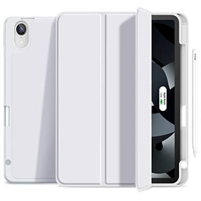 Gahwa Hülle für iPad Air 5. Generation 2022/iPad Air 4 2020 10.9 Zoll mit Stifthalter, Ultradünn Schutzhülle Case mit Trifold Stände und Auto Schlafen/Wachen, Unterstützt Pencil 2 Cover - Grau von Gahwa