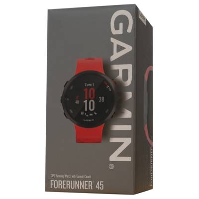 Garmin Forerunner 45 – GPS-Laufuhr mit Herzfrequenzmessung Größe M rot von Garmin