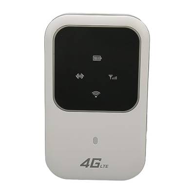 Garsent Tragbarer 4G-WLAN-Router, Mobiler Hotspot mit 2100-mAh-Akku, 150 Mbit/s Download-Geschwindigkeit, Weltweites WLAN, Taschen-WLAN für Unterwegs, für Telefon, Laptop, Desktop von Garsent