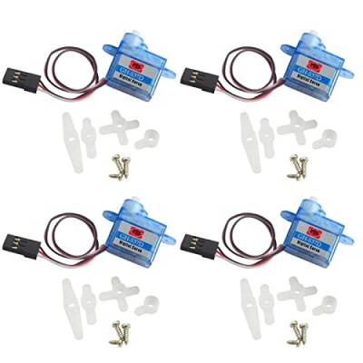 Geekstory 4 PCS 3.7g Micro RC Digital Servo Motor 90° GH-S37D for Airplane Drone Arduino von Geekstory