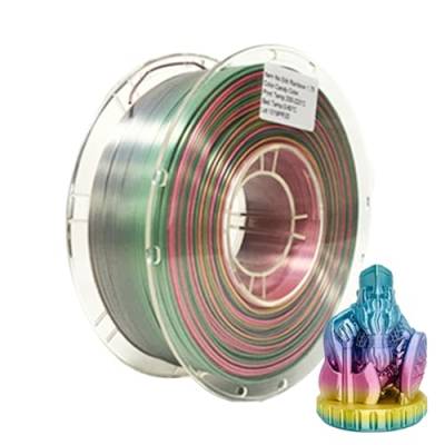 Generic Silk Filament PLA – Mehrfarbig, schneller Farbwechsel, 3D-Drucker-Verbrauchsmaterialien, seidiger Glanz, Maßgenauigkeit +/- 0,02 mm, für die meisten 3D-Drucker, kein Verheddern, 1 kg von Generisch