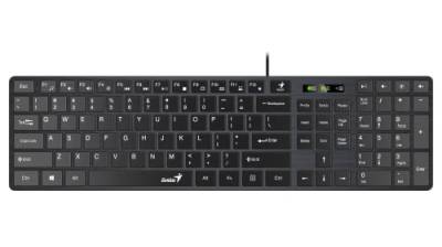 Genius SlimStar 126 USB-Multimedia-Tastatur mit ultradünner Tastenkappe von Genius