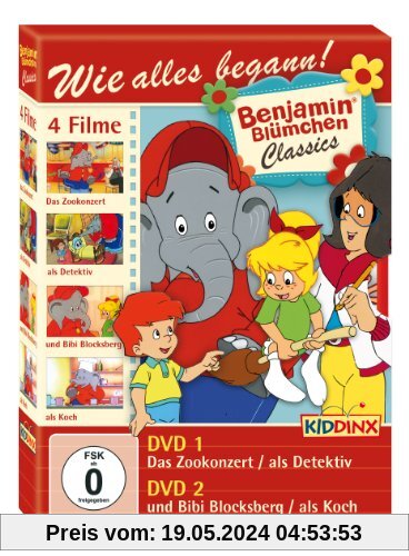 Benjamin Blümchen Classics - Das Zookonzert/Als Detektiv/Und Bibi Blocksberg/Als Koch [2 DVDs] von Gerhard Hahn