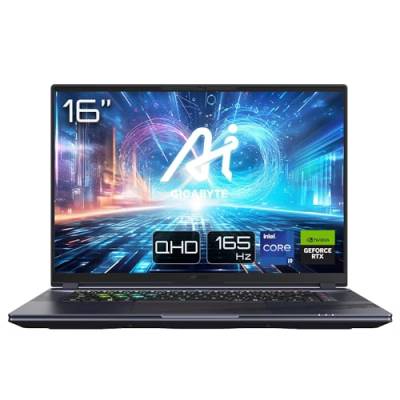 GIGABYTE AORUS 16X Gaming Laptop | 16" 16:10 165Hz WUXGA Display | Intel Core i9-14900HX | Nvidia GeForce RTX 4070 | Windows 11 |AORUS 16X ASG-63DEC65SH von Gigabyte