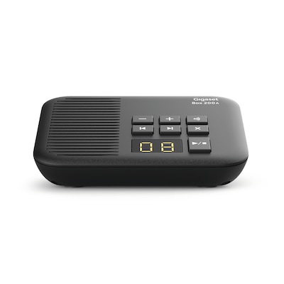 Gigaset Box 200A Telefonbasis mit AB (analog) DECT black S30852-H2838-B101 von Gigaset