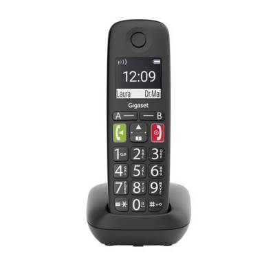 Gigaset E290 DECT/GAP Schnurloses Telefon analog für Hörgeräte kompatibel, Freisprechen, Babyphon von Gigaset
