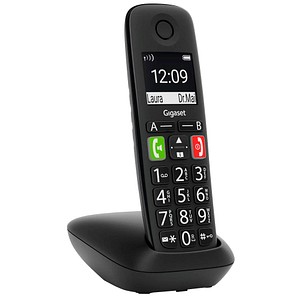 Gigaset E290 Schnurloses Telefon schwarz von Gigaset