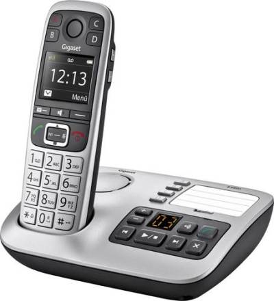 Gigaset E560A DECT/GAP Schnurloses Telefon analog Anrufbeantworter, Freisprechen, Optische Anrufsign von Gigaset