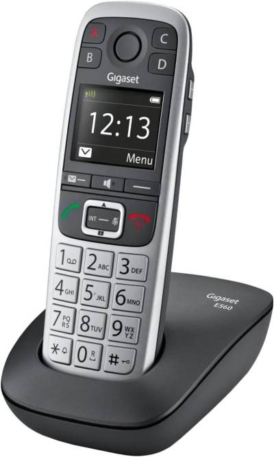 Gigaset E630 Großtastentelefon schnurlos IP65 - platin von Gigaset