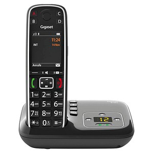 Gigaset E720A Schnurloses Telefon mit Anrufbeantworter schwarz von Gigaset