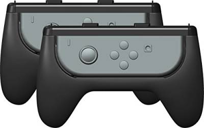 Gioteck Controller-Halterung für Nintendo Switch - Duo Grips Controller Support (Verbesserter Komfort - Ergonomisch optimierte Form - Premium Design) schwarz von Gioteck