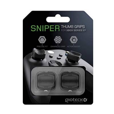 Gioteck - Sniper Daumengriffe für Xbox Series X|S & Xbox One, Schwarz, STGXBX-12-MU von Gioteck