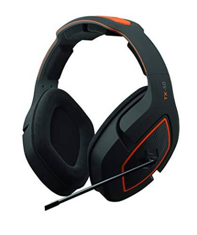Gioteck TX50 Kopfhörer mit Mikrofon, Klinkenstecker 3,5 mm, für PS4 Xbox One und PC (Orange und Schwarz), Ajustable von Gioteck