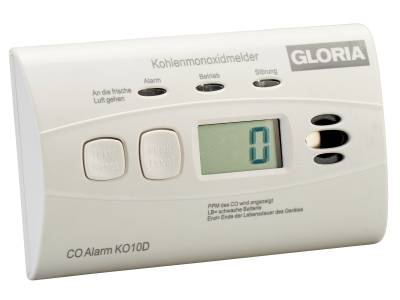 GLORIA Kohlenmonoxid-Melder KO10D, mit Display von Gloria