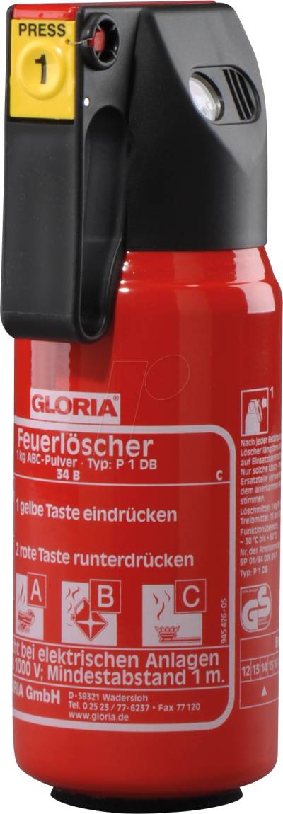 GLORIA P1DB - Feuerlöscher, Auto von Gloria