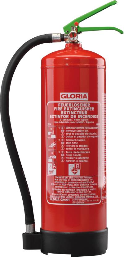 GLORIA SDE6 - Feuerlöscher, Schaum von Gloria
