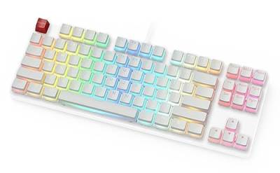 Glorious PC Gaming Race Aura Keycaps - 105 Keycaps, ANSI, US-Layout, weiß von Glorious PC Gaming Race