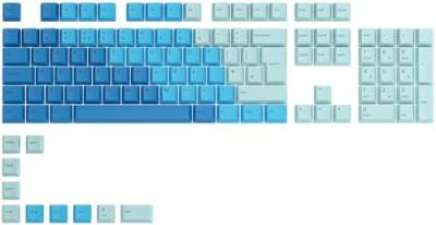 Glorious Gaming 115x GPBT-Keycaps - Cherry-Profil, äußerst widerstandsfähiger PBT-Kunststoff, optisch EIN Blickfang, überragende Akustik, Originalschrift, GB Layout - Ocean von Glorious