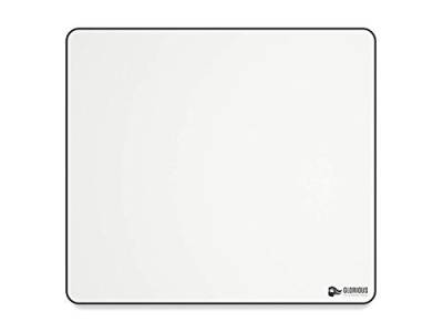 Glorious Gaming Cloth Gaming Mousepad (XL) - Gesteppte Ränder, Glatte Oberfläche für Speed & Control, rutschfeste Gummibasis, waschmaschinenfest, groß (460 x 410 x 2mm) - Weiß von Glorious
