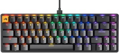 Glorious Gaming GMMK 2 Compact (65%) – Mechanisches Gaming-Keyboard, Aluminiumrahmen, anpassbar, Doubleshot-Kappen, Fox Schalter, tastenweise RGB, Amerikanisch QWERTY Layout - Schwarz von Glorious