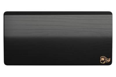 Glorious Gaming Wooden Mouse Wrist Rest - Weiße Esche, mittelgrobe Maserung, glatte Oberfläche, schweiß- und ölbeständig, leicht zu reinigen, rutschfeste Gummibasis, 200 x 100 x 19mm - Onyx von Glorious