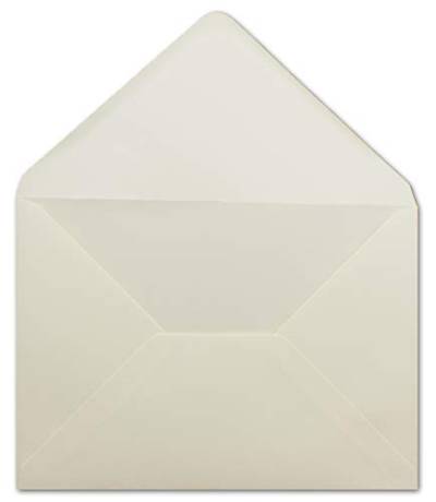 25 DIN C5 Briefumschläge Creme - 16,2 x 22,9 cm - 100 g/m² - Spitze Klappe mit Nassklebung Post-Umschläge ohne Fenster von Ihrem Glüxx-Agent von Glüxx-Agent