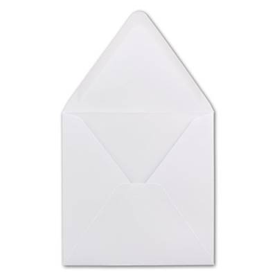 50 Quadratische Briefumschläge Weiß 15,0 x 15,0 cm 120 g/m² Nassklebung Post-Umschläge ohne Fenster ideal für Weihnachten Grußkarten Einladungen von Ihrem Glüxx-Agent von Glüxx-Agent