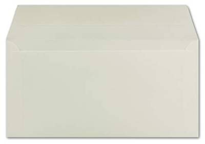 500 DIN Lang Briefumschläge Creme 22,0 x 11,0 cm 90 g/m² Haftklebung Post-Umschläge ohne Fenster ideal für Weihnachten Grußkarten Einladungen von Ihrem Glüxx-Agent von Glüxx-Agent