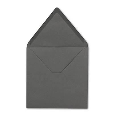 500 Quadratische Briefumschläge Dunkelgrau 15,5 x 15,5 cm - 110 g/m² Nassklebung Post-Umschläge ohne Fenster ideal für Weihnachten Grußkarten Einladungen von Ihrem Glüxx-Agent von Glüxx-Agent