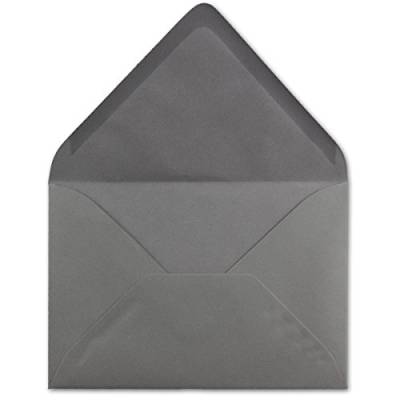 75 DIN C5 Briefumschläge Graphit - 22,0 x 15,4 cm - 110 g/m² Nassklebung Post-Umschläge ohne Fenster ideal für Weihnachten Grußkarten Einladungen von Ihrem Glüxx-Agent von Glüxx-Agent